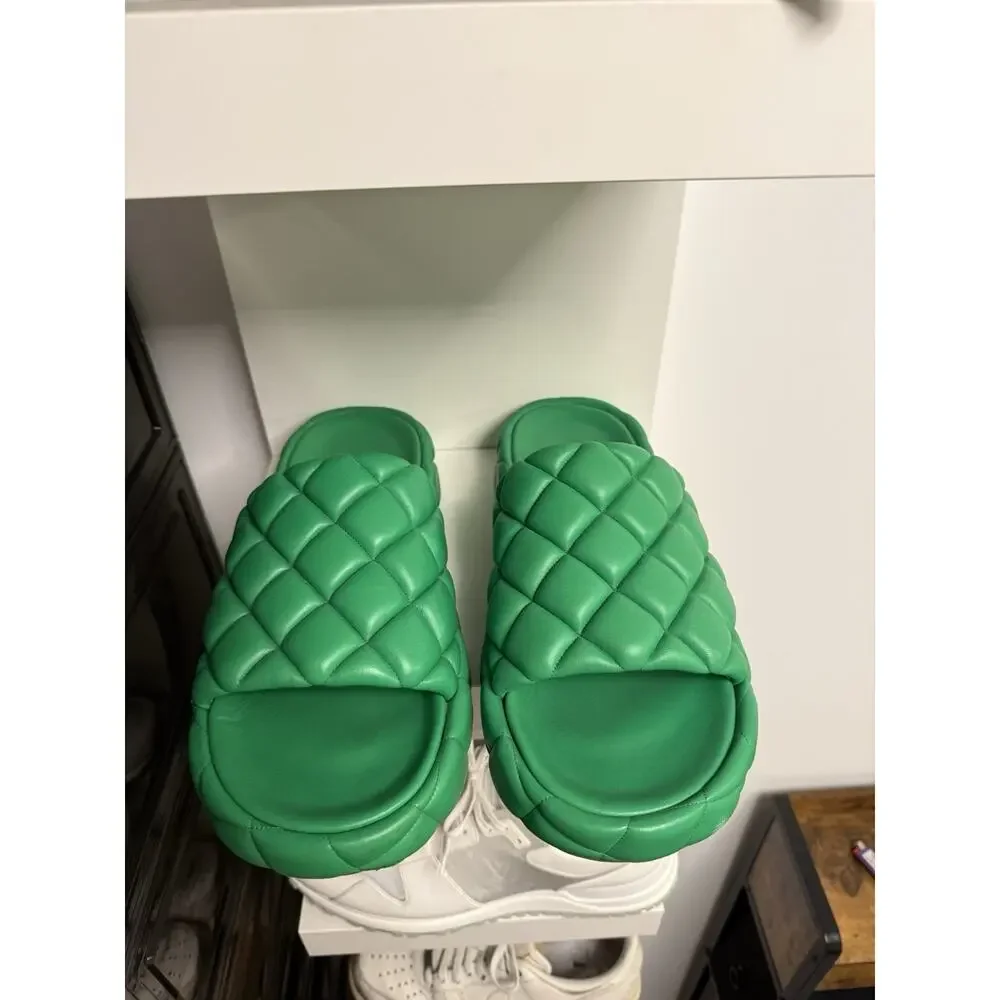 Bottega Veneta Padded Leather Sandals - Size 46 - Made in Italy - Picture 2 of 11